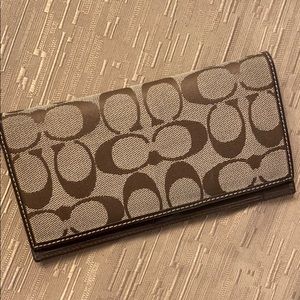 Coach Checkbook brown/tan